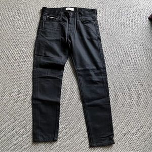 Naked & Famous Super Guy Black Slevedge Jean 34 Button Fly